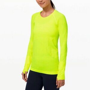 Lululemon Swiftly Tech Long Sleeve 2.0 in Highlight Yellow Size 8